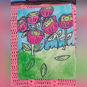 HappyFrogs in flowers .